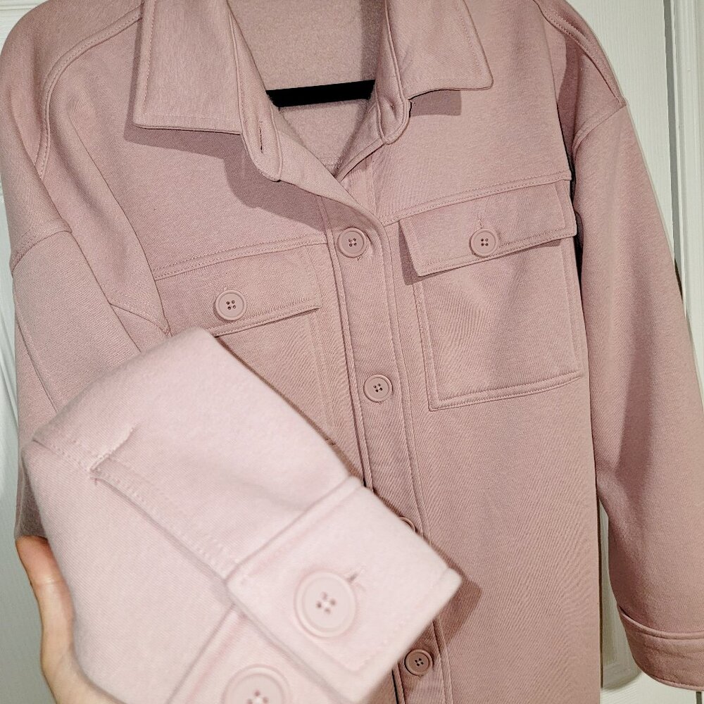 PINK CARDIGAN BUTTON UP FALL SWEATER